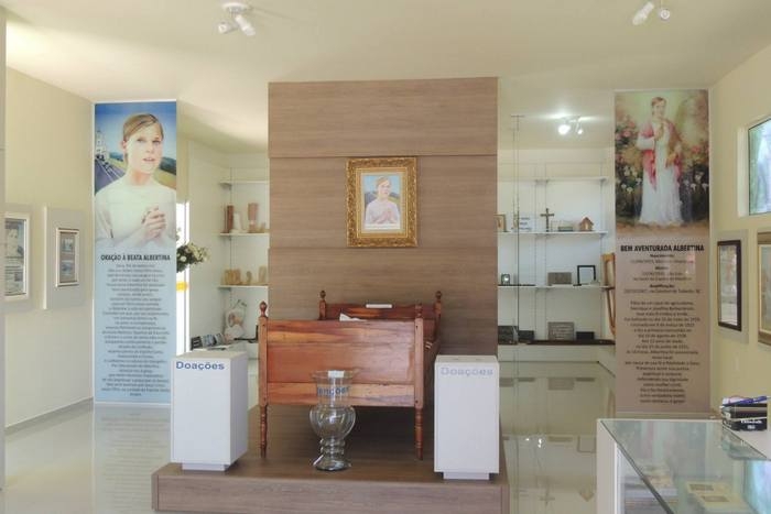 Reprodução: Santuário Albertina Berkenbrock Reprodução: Santuário Albertina Berkenbrock